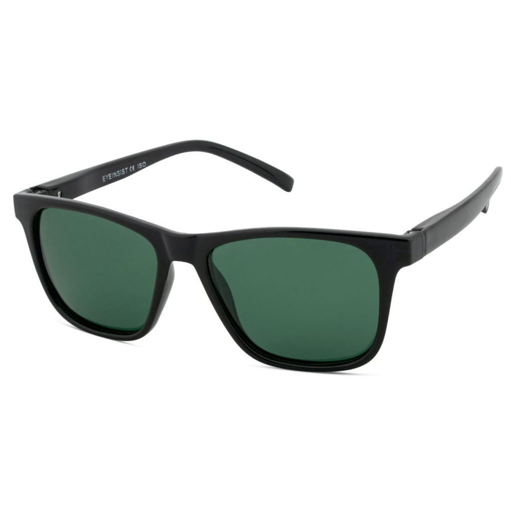 EyeInsist Dictate Polarized Square Shine Black-Green Lens