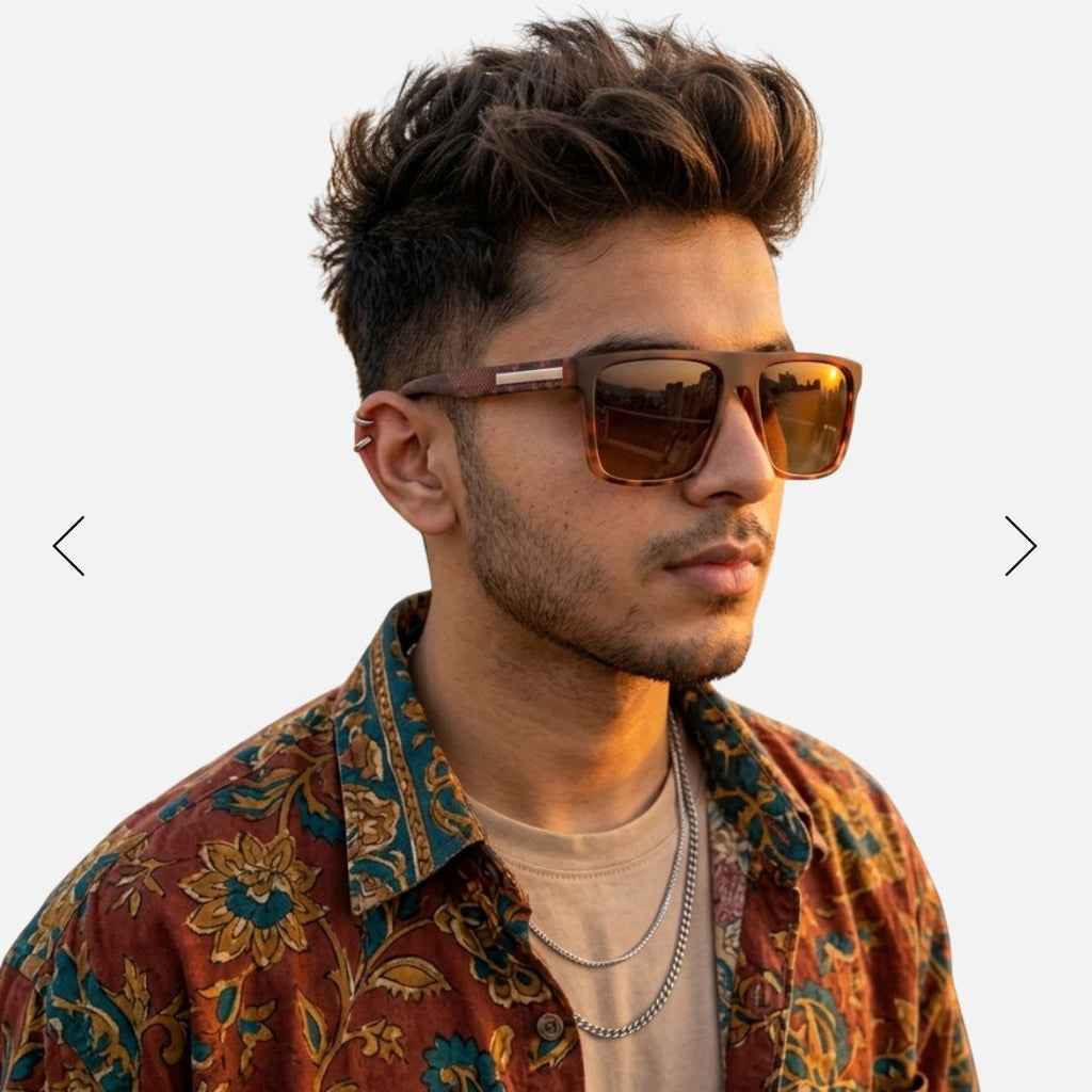 EyeInsist Dominator Polarized Square Brown Leopard