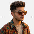 EyeInsist Dominator Polarized Square Brown Leopard