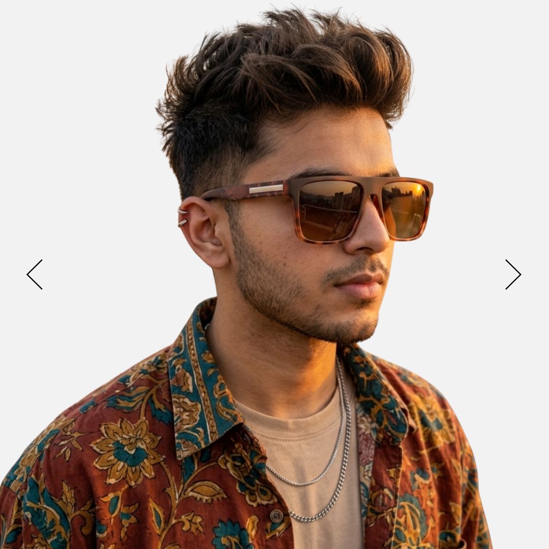 EyeInsist Dominator Polarized Square Brown Leopard