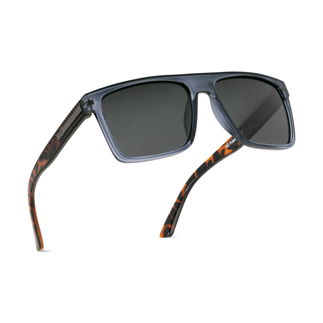 EyeInsist Dominator Polarized Square Grey Leopard