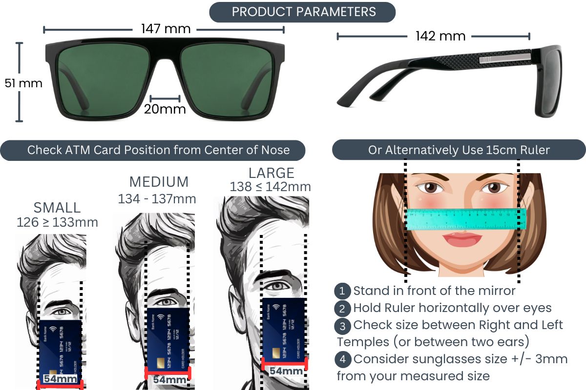 EyeInsist Dominator Polarized Square Shine Black