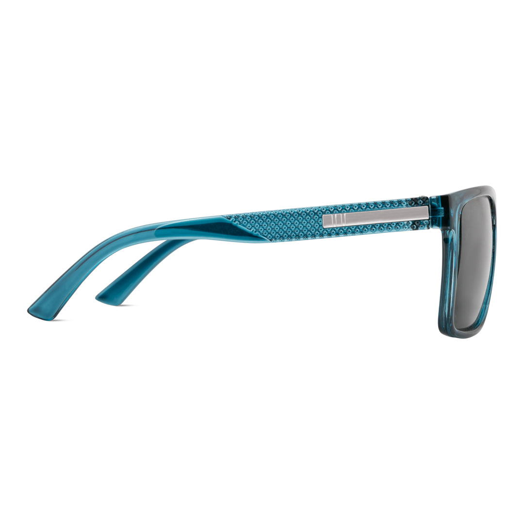 EyeInsist Dominator Polarized Square Teal Blue