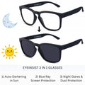 EyeInsist Jaxen 3 in 1 Trapezoid Matt Black