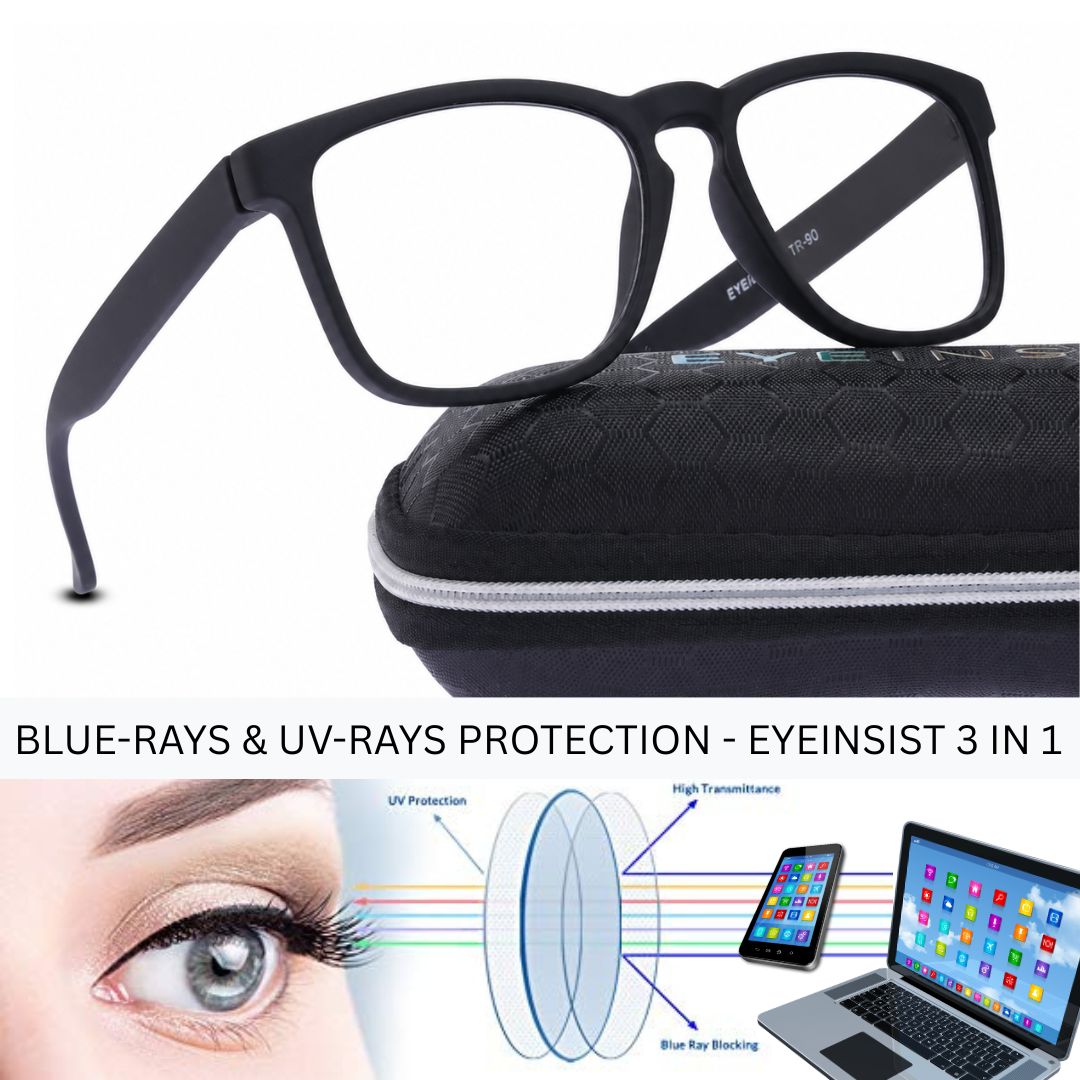 EyeInsist Jaxen 3 in 1 Trapezoid Matt Black