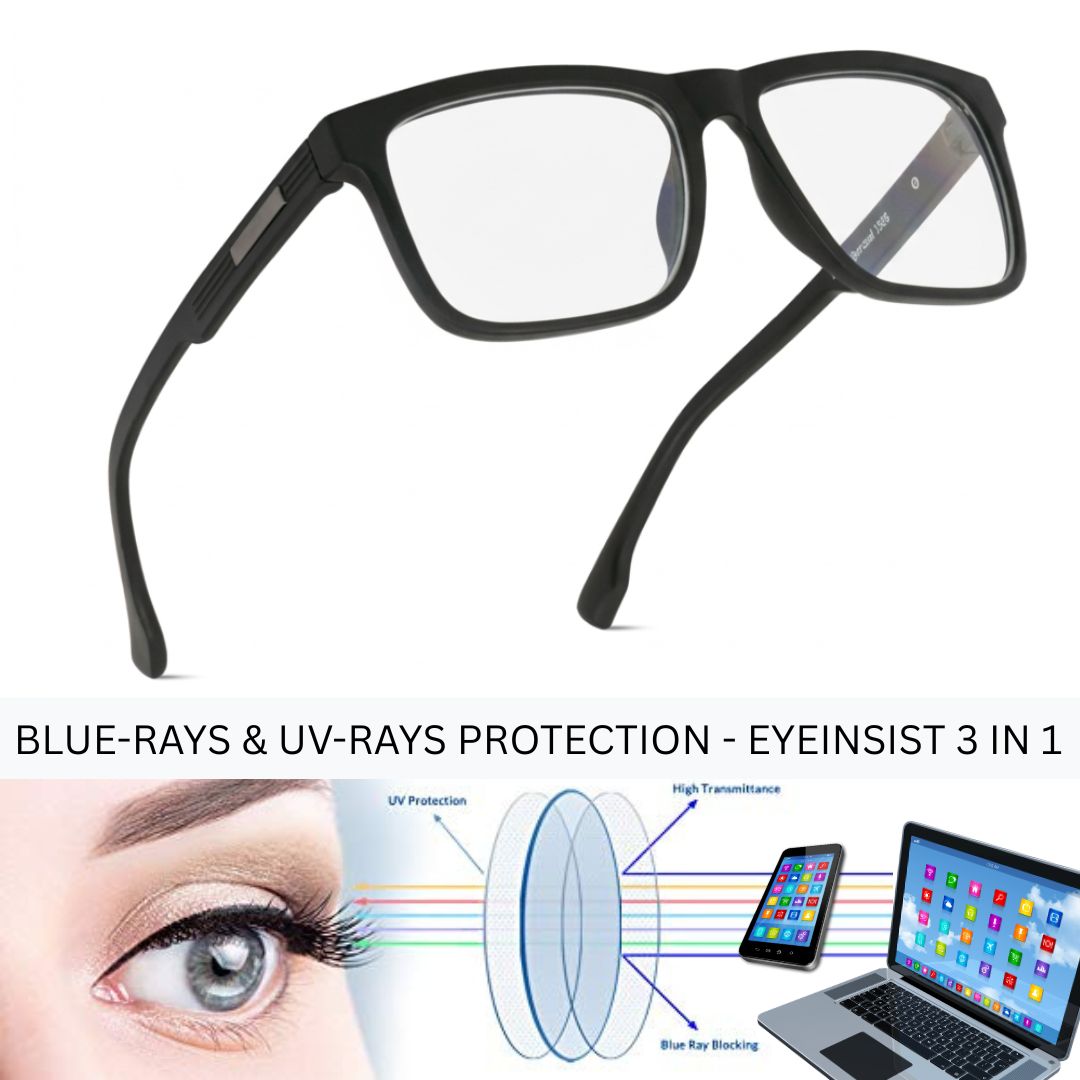 EyeInsist Legacy 3 in 1 Square Matt Black