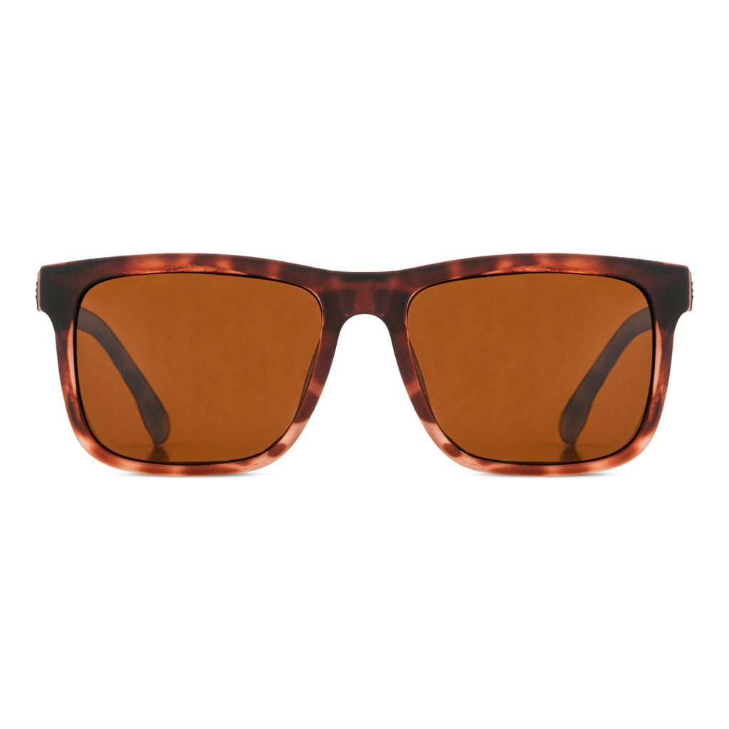 EyeInsist Legacy Polarized Square Brown Leopard Men Sunglass