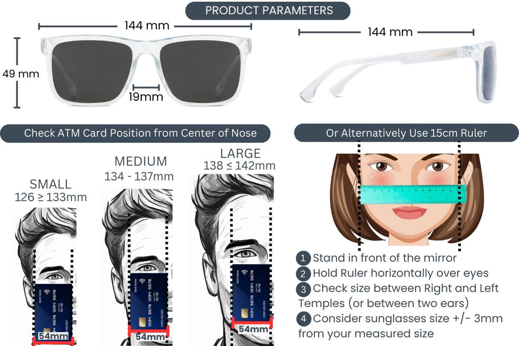 EyeInsist Legacy Polarized Square Clear