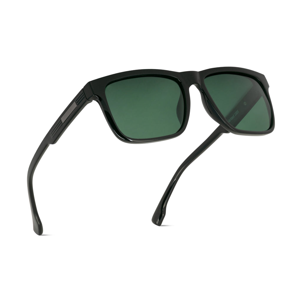 EyeInsist Legacy Square Shine Black - First Free Sunglass