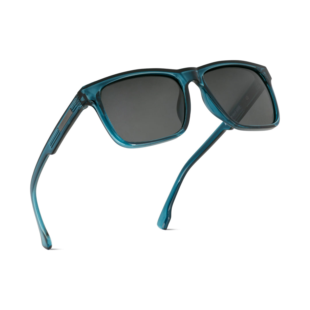 EyeInsist Legacy Polarized Square Teal Blue