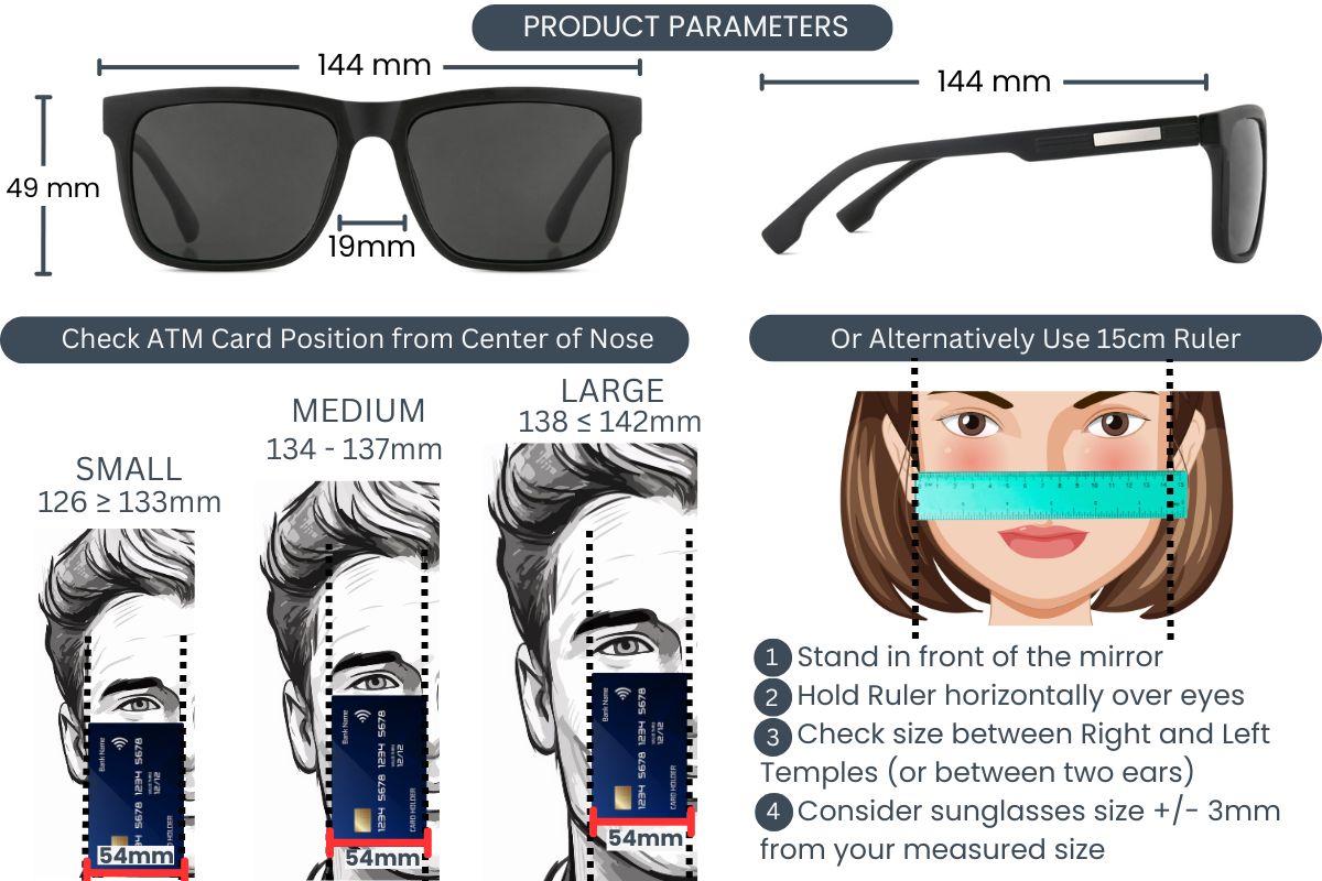 EyeInsist Legacy Polarized Square Velvet Black