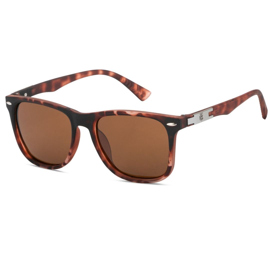 EyeInsist Neoway Polarized Wayfarer Brown Leopard