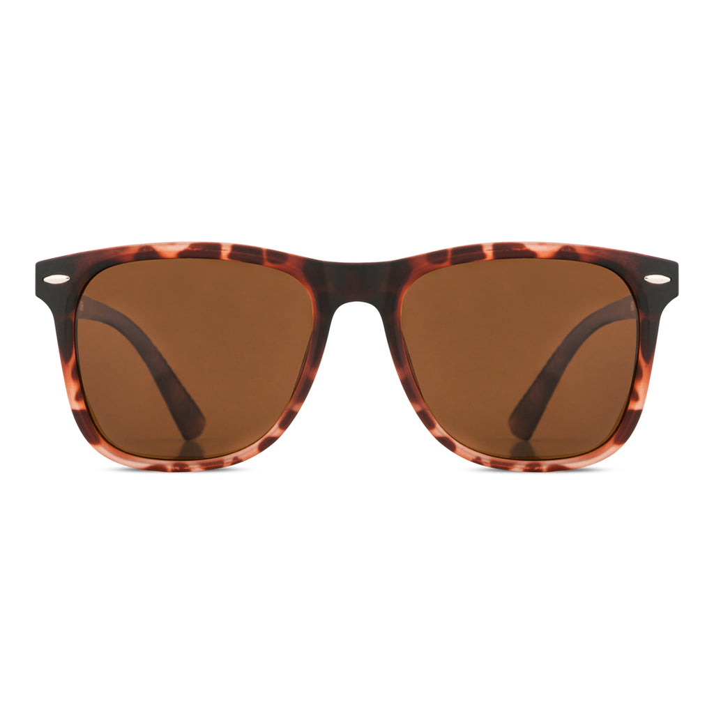 EyeInsist Neoway Polarized Wayfarer Brown Leopard