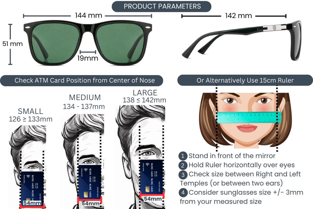 EyeInsist Neoway Polarized Wayfarer Shine Black