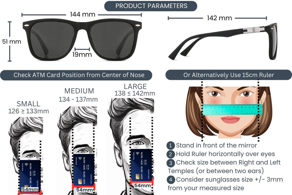EyeInsist Neoway Polarized Wayfarer Velvet Black