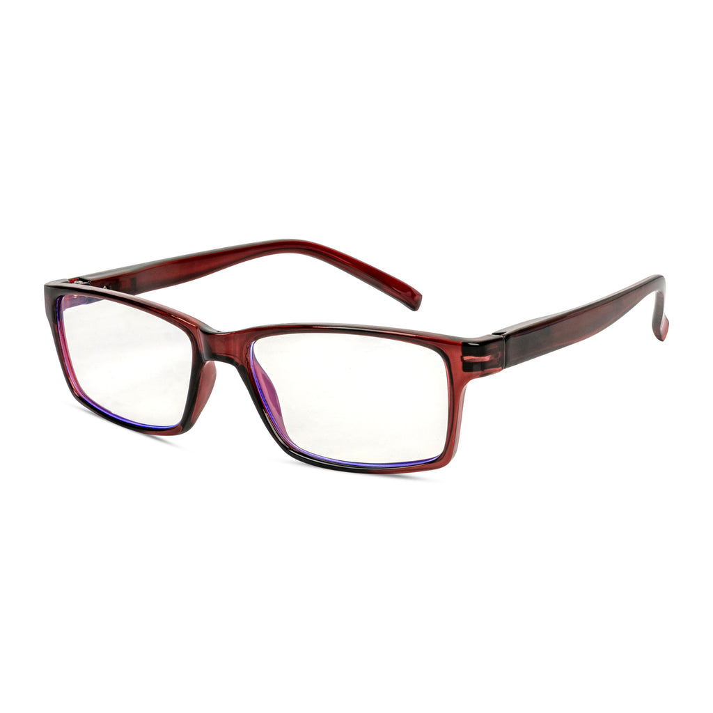 EyeInsist Serene Blue Light Filter Reading Glasses - Maroon