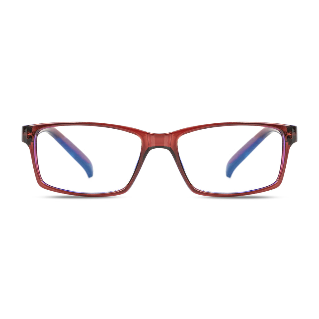 EyeInsist Serene Blue Light Filter Reading Glasses - Maroon