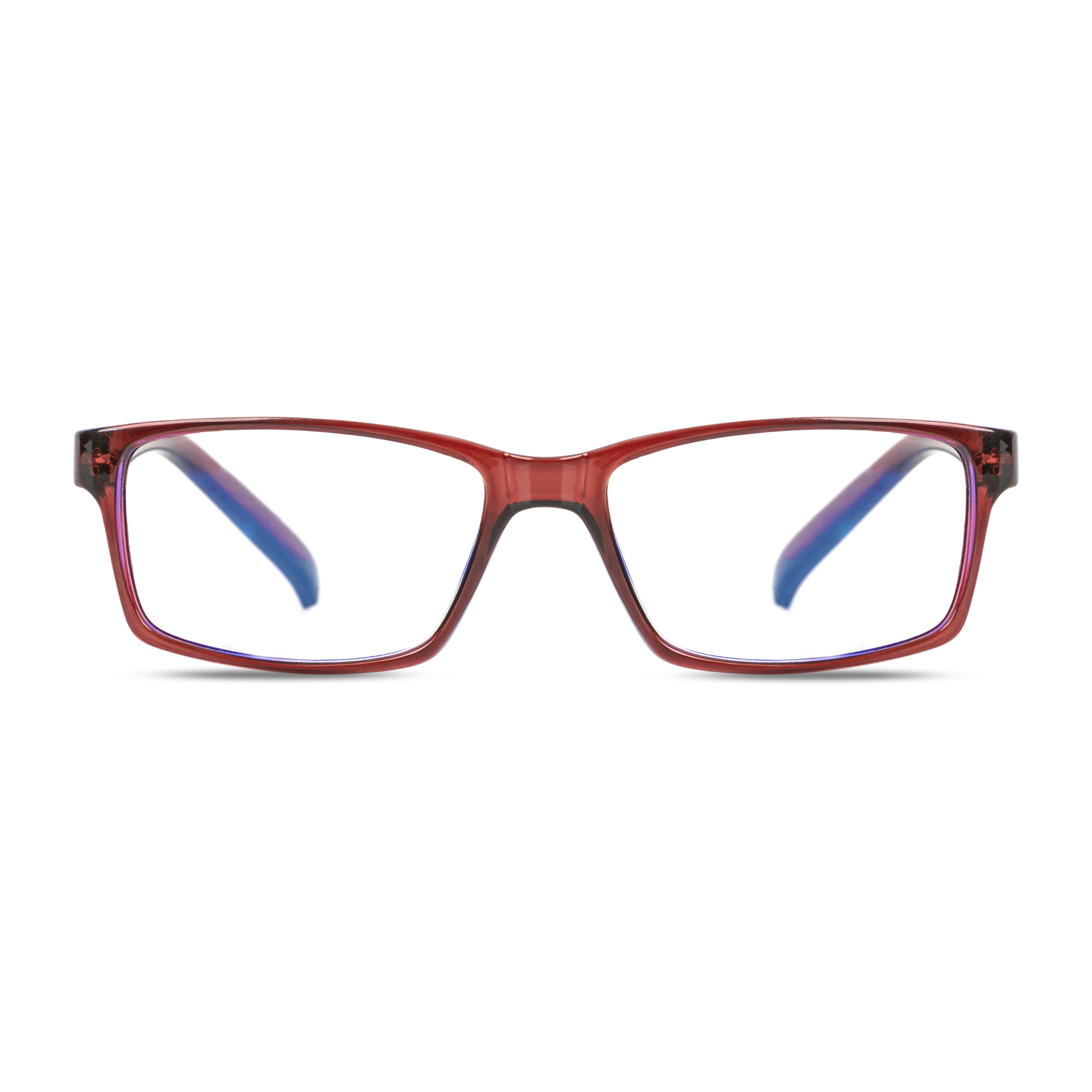 EyeInsist Serene Blue Light Filter Reading Glasses - Maroon