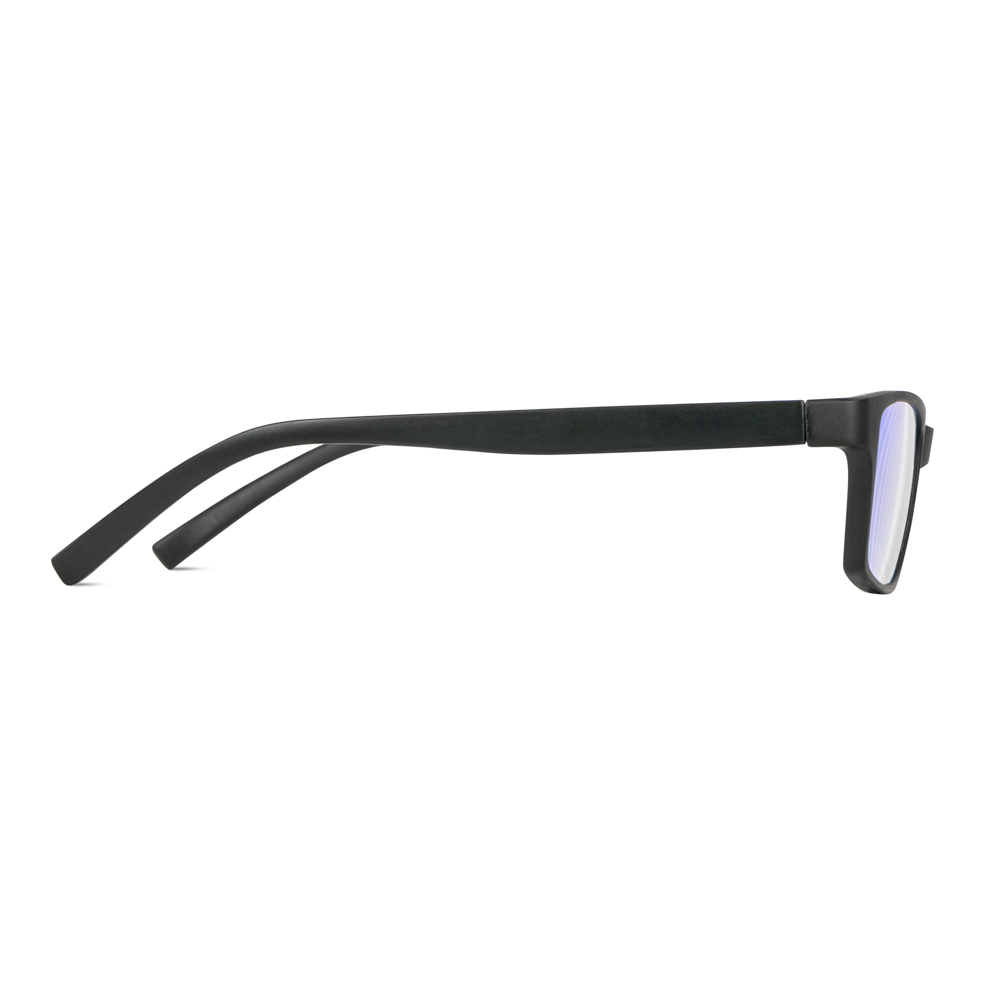 EyeInsist Serene Blue Light Filter Reading Glasses - Matt Black