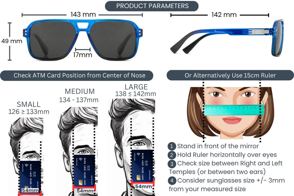 EyeInsist StreetPro Polarized Navigator Blue Black Gradient