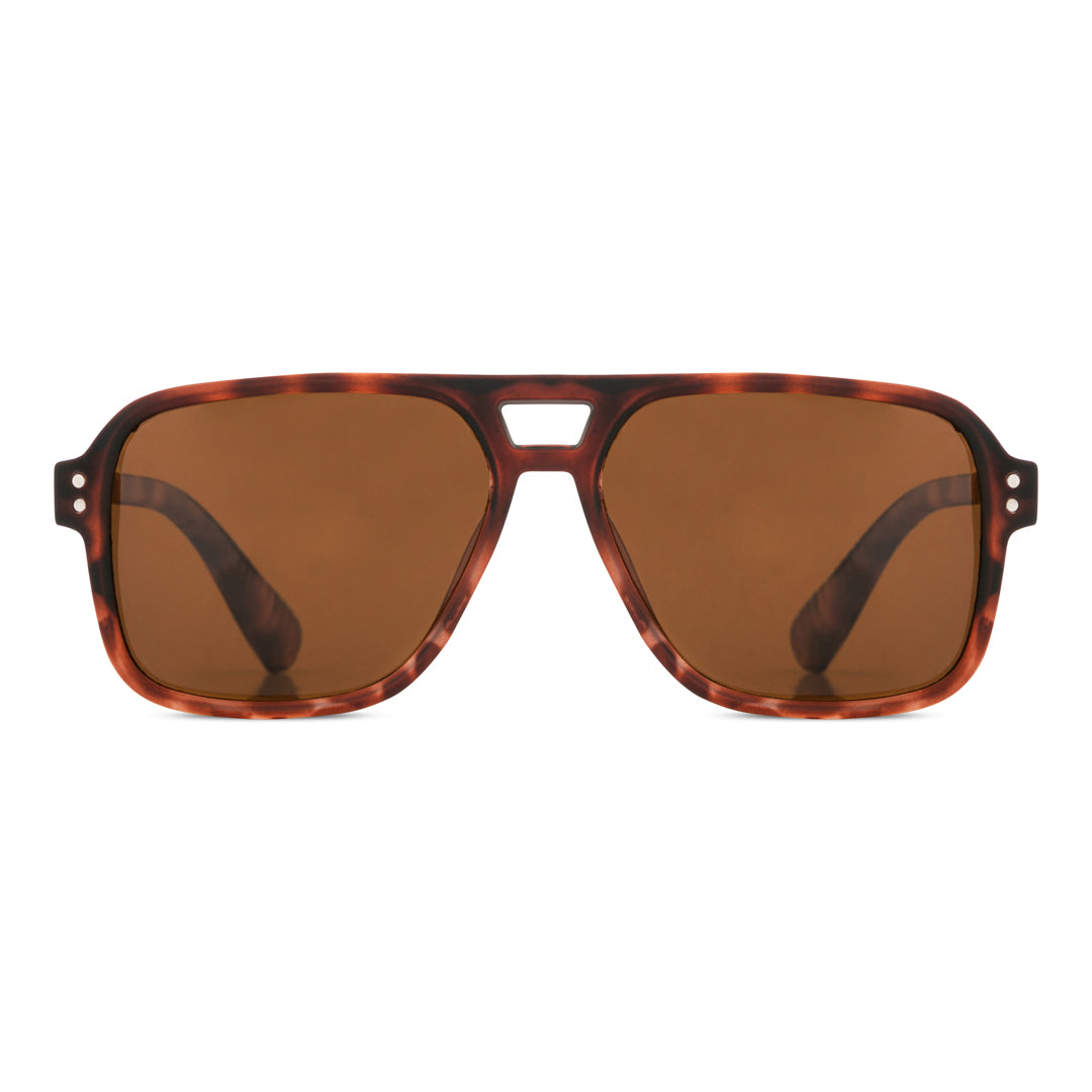 EyeInsist StreetPro Polarized Navigator Brown Leopard