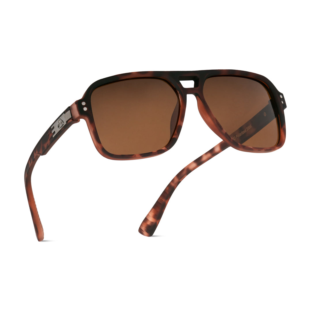 EyeInsist StreetPro Polarized Navigator Brown Leopard