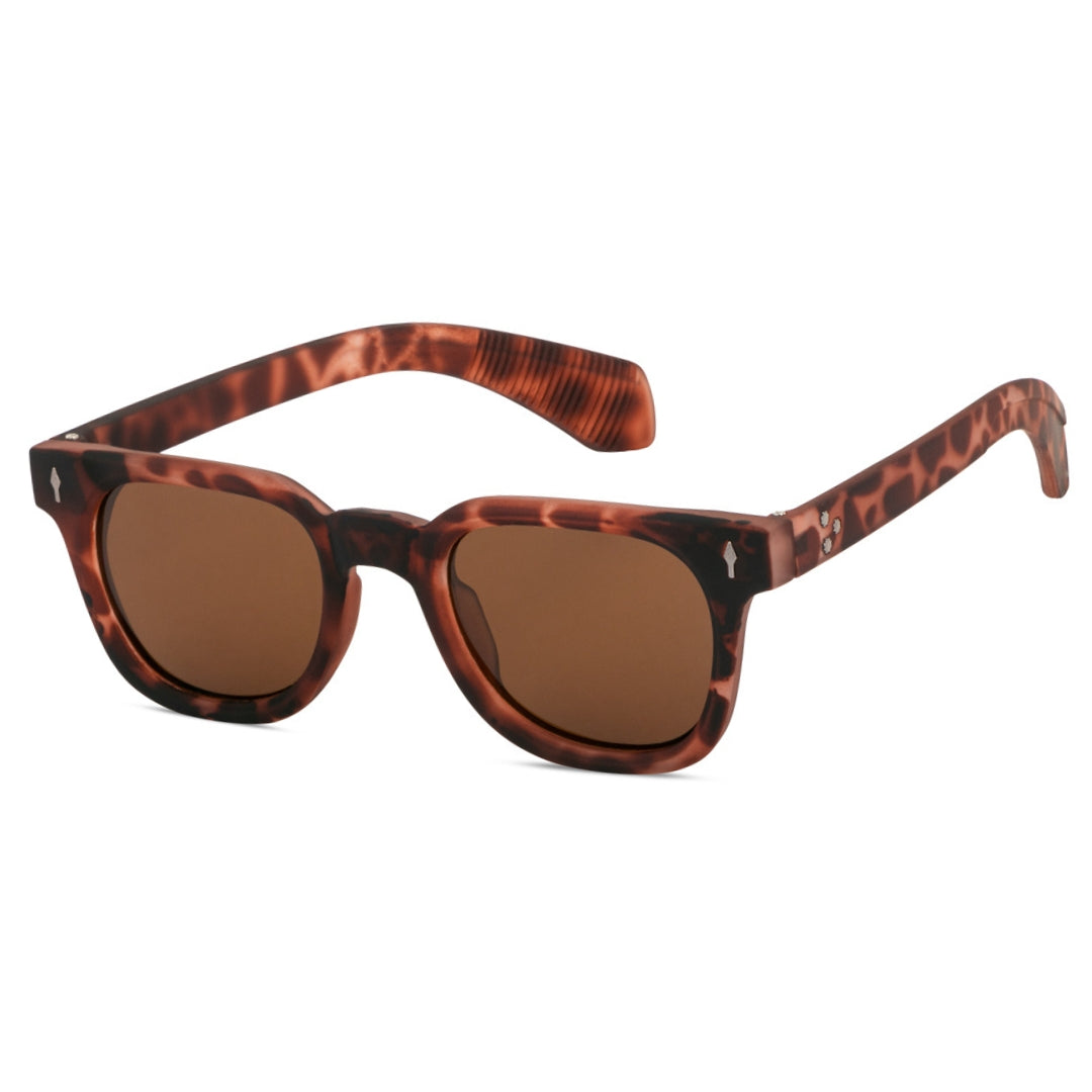 EyeInsist Urbanix Polarized Softened Hexagon Brown Leopard