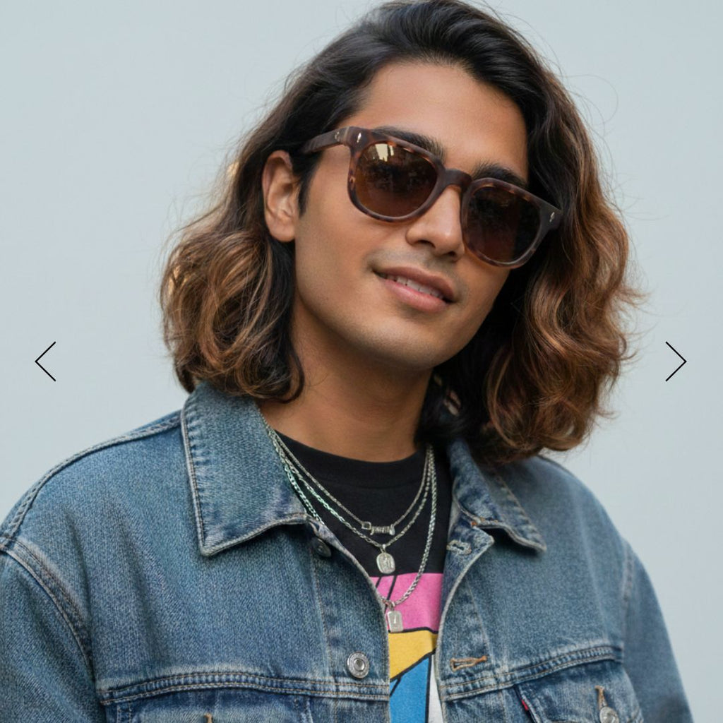 EyeInsist Urbanix Softened Hexagon Brown Leopard - First Free Sunglass