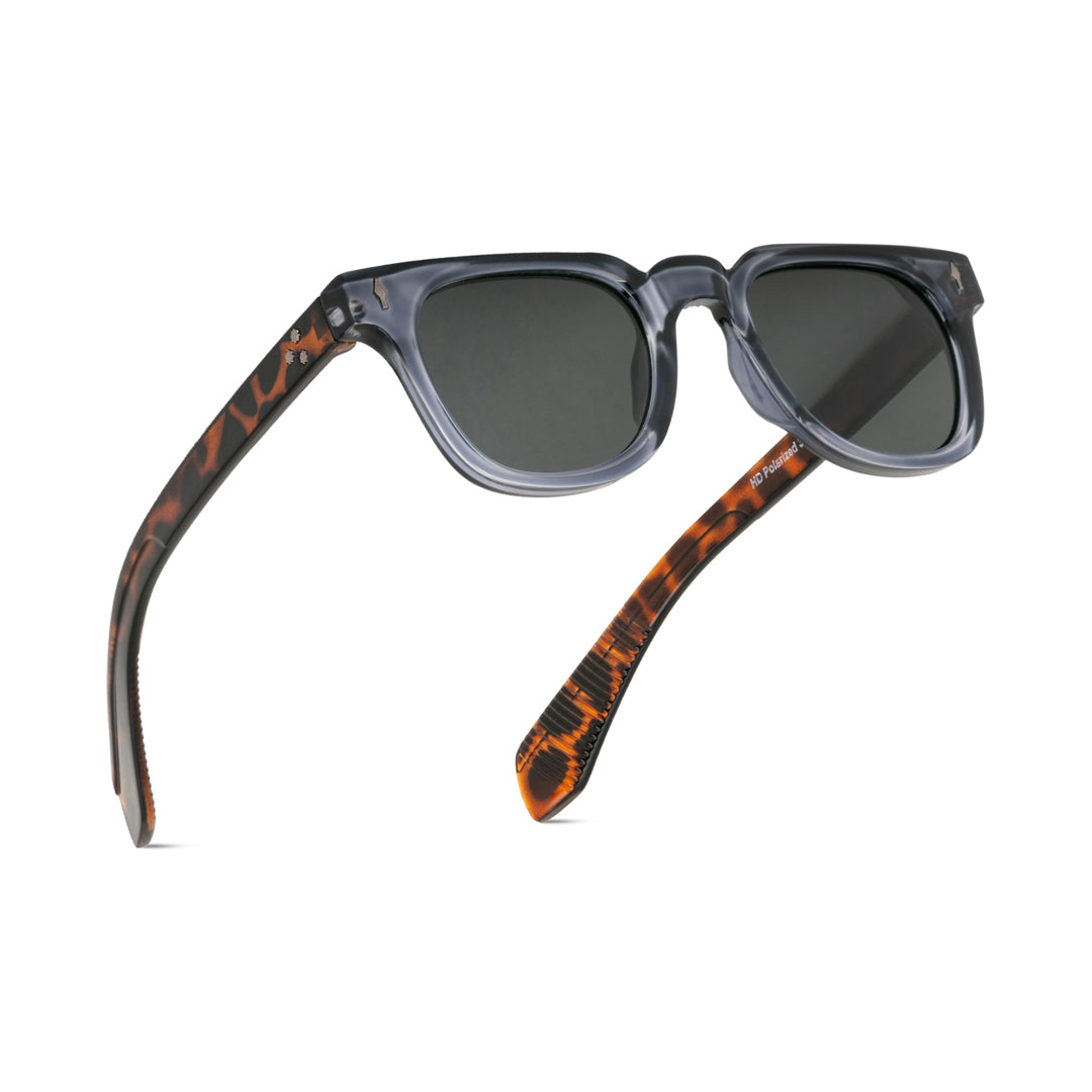 EyeInsist Urbanix Polarized Softened Hexagon Grey Leopard