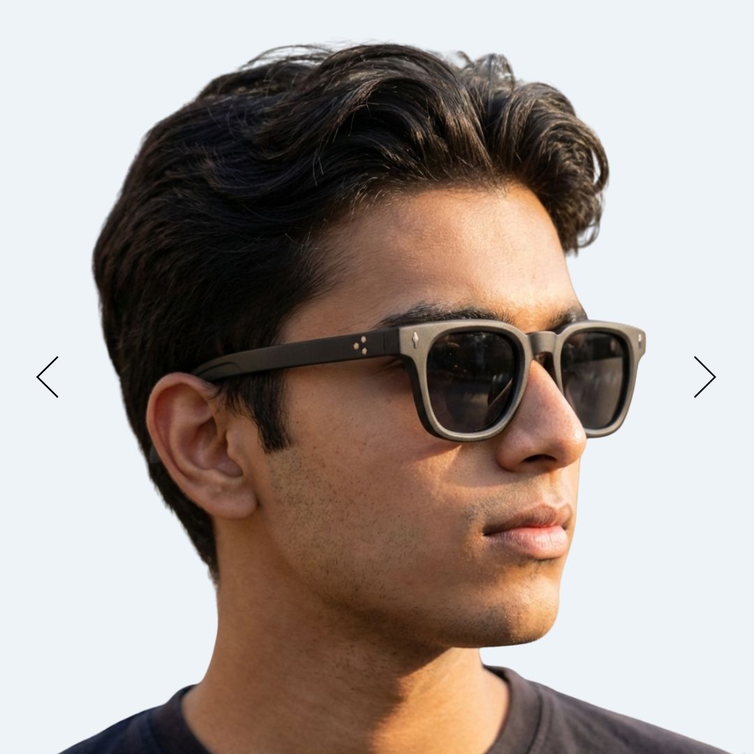 EyeInsist Urbanix Polarized Softened Hexagon Matt Black