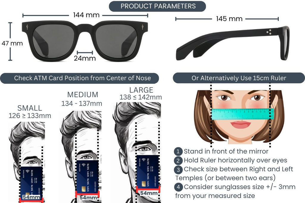 EyeInsist Urbanix Polarized Softened Hexagon Matt Black