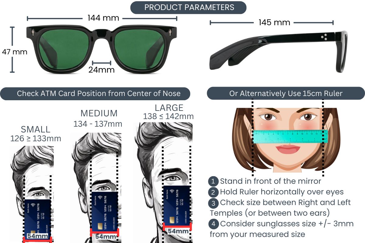 EyeInsist Urbanix Polarized Softened Hexagon Shine Black