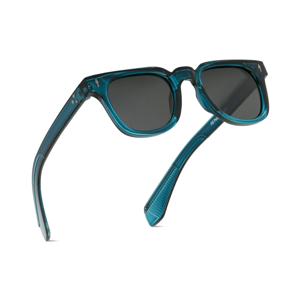 EyeInsist Urbanix Polarized Softened Hexagon Teal Blue