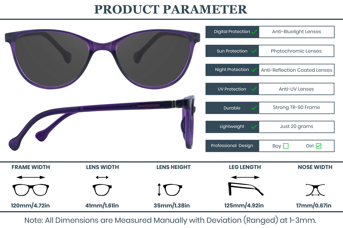EyeInsist Auto BlueProtect CatKid Purple