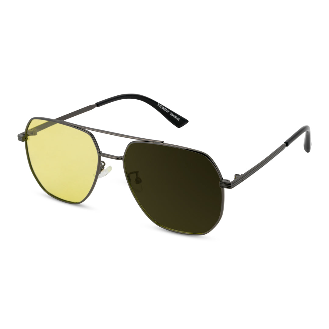 EyeInsist Sentinel Photochromic Polarized Night Vision Eyewear Side View with transition effect