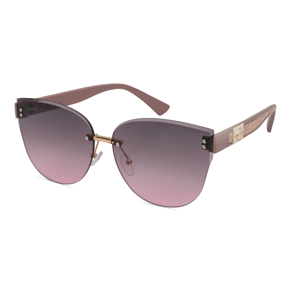 EyeInsist XX Siren Rimless Butterfly Gold Purple Gradient