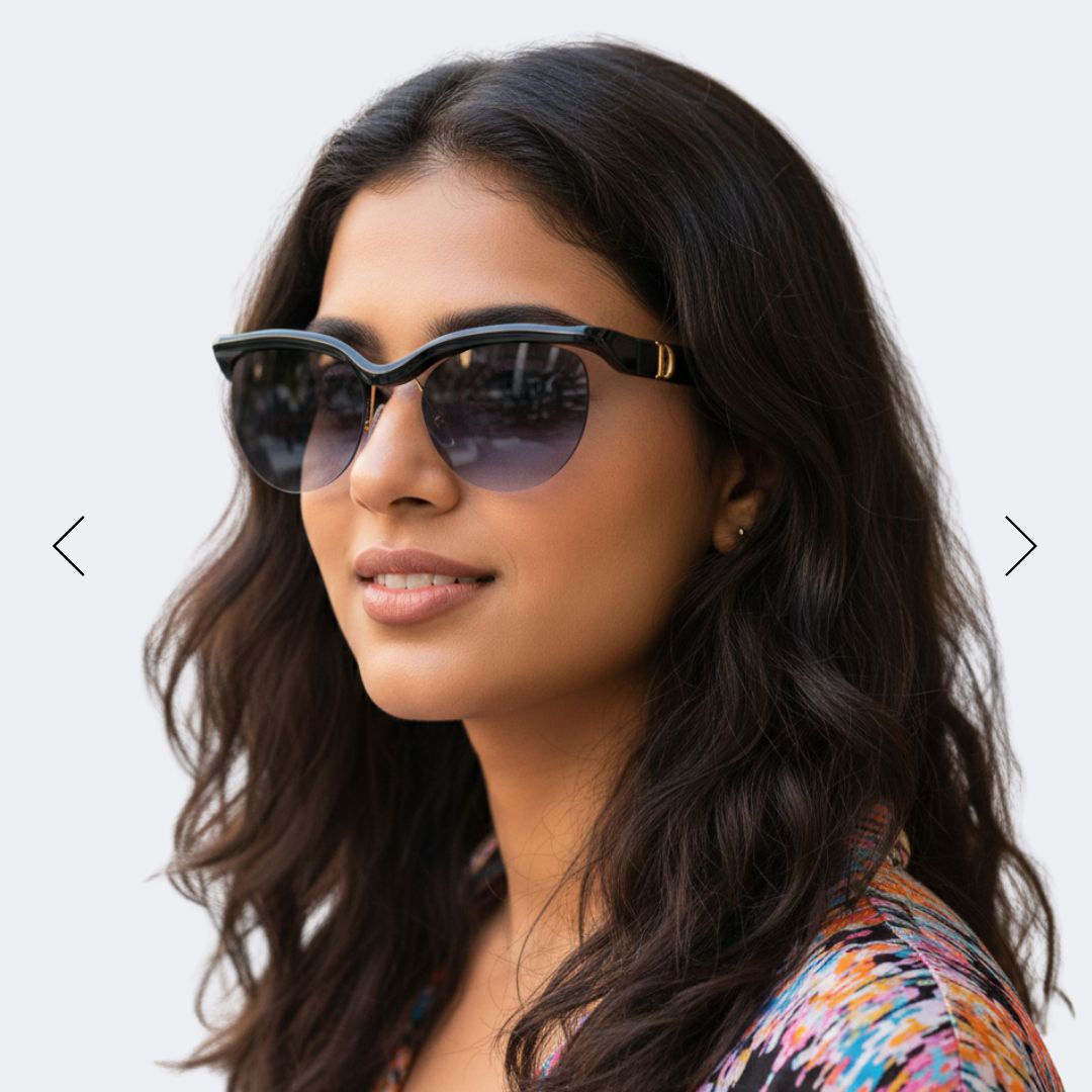 EyeInsist Zyra VYB Modern Cateye Premium Black