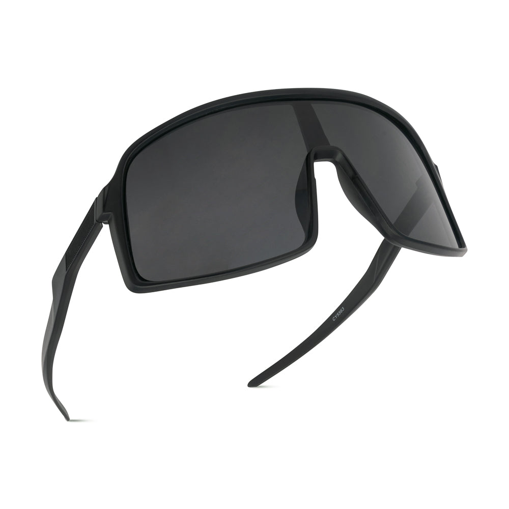 EyeInsist AeroGuard Oversized Wrap Around Black