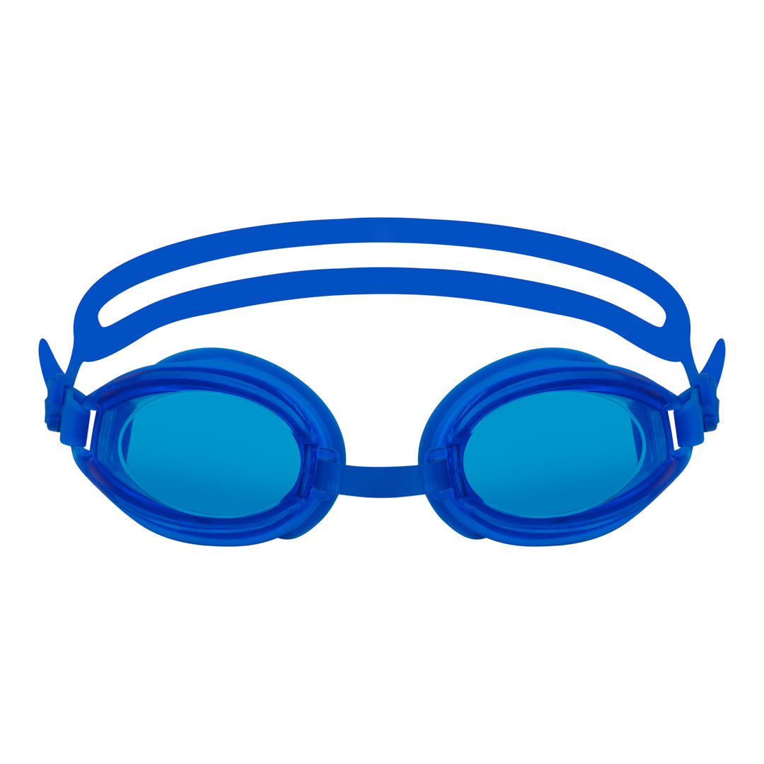 EyeInsist Blue Swimming Goggles with Adjustable Size
