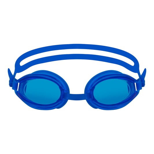 EyeInsist Blue Swimming Goggles with Adjustable Size